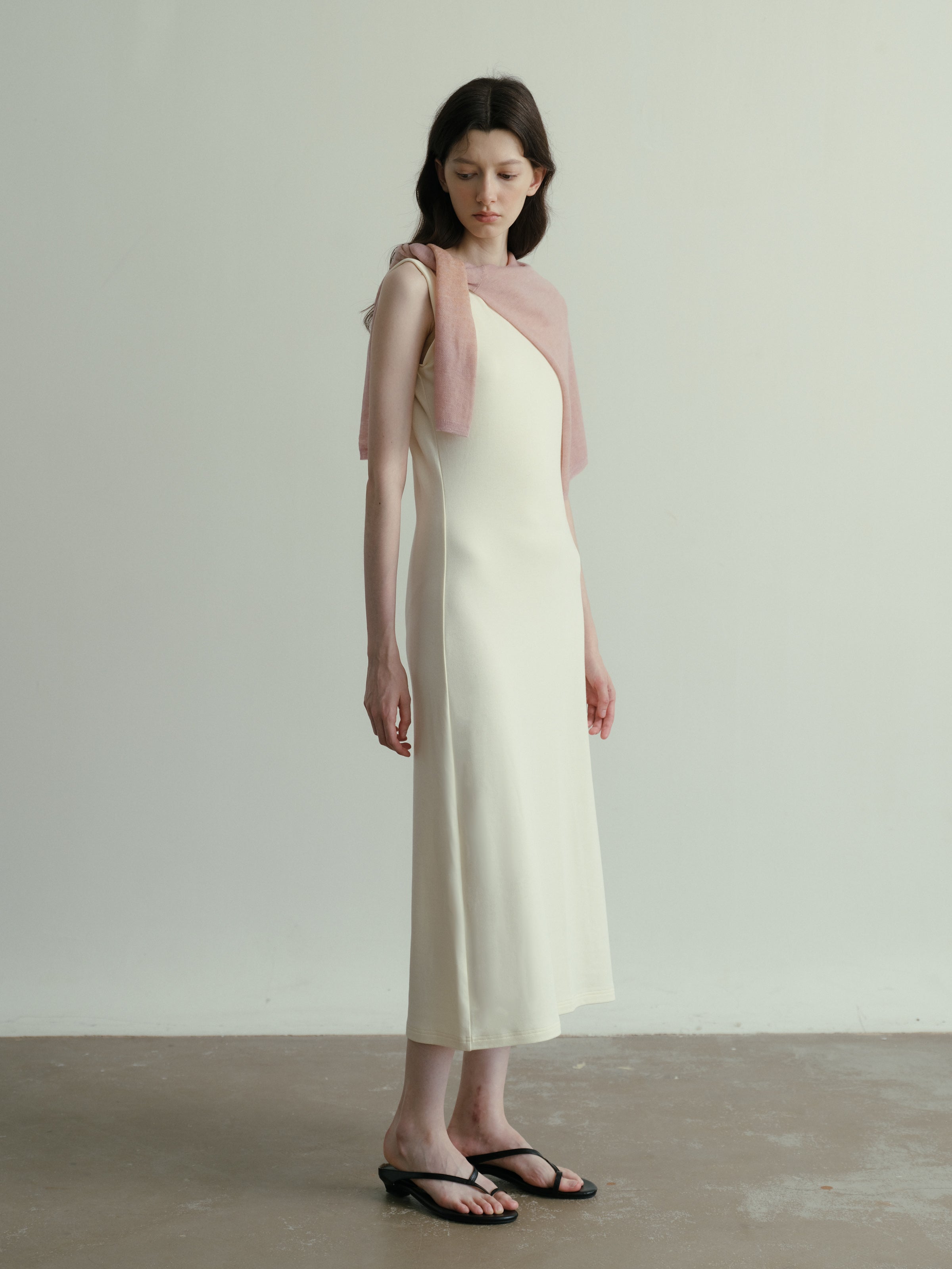 SS25 - Rolled-up sleeveless vest dress