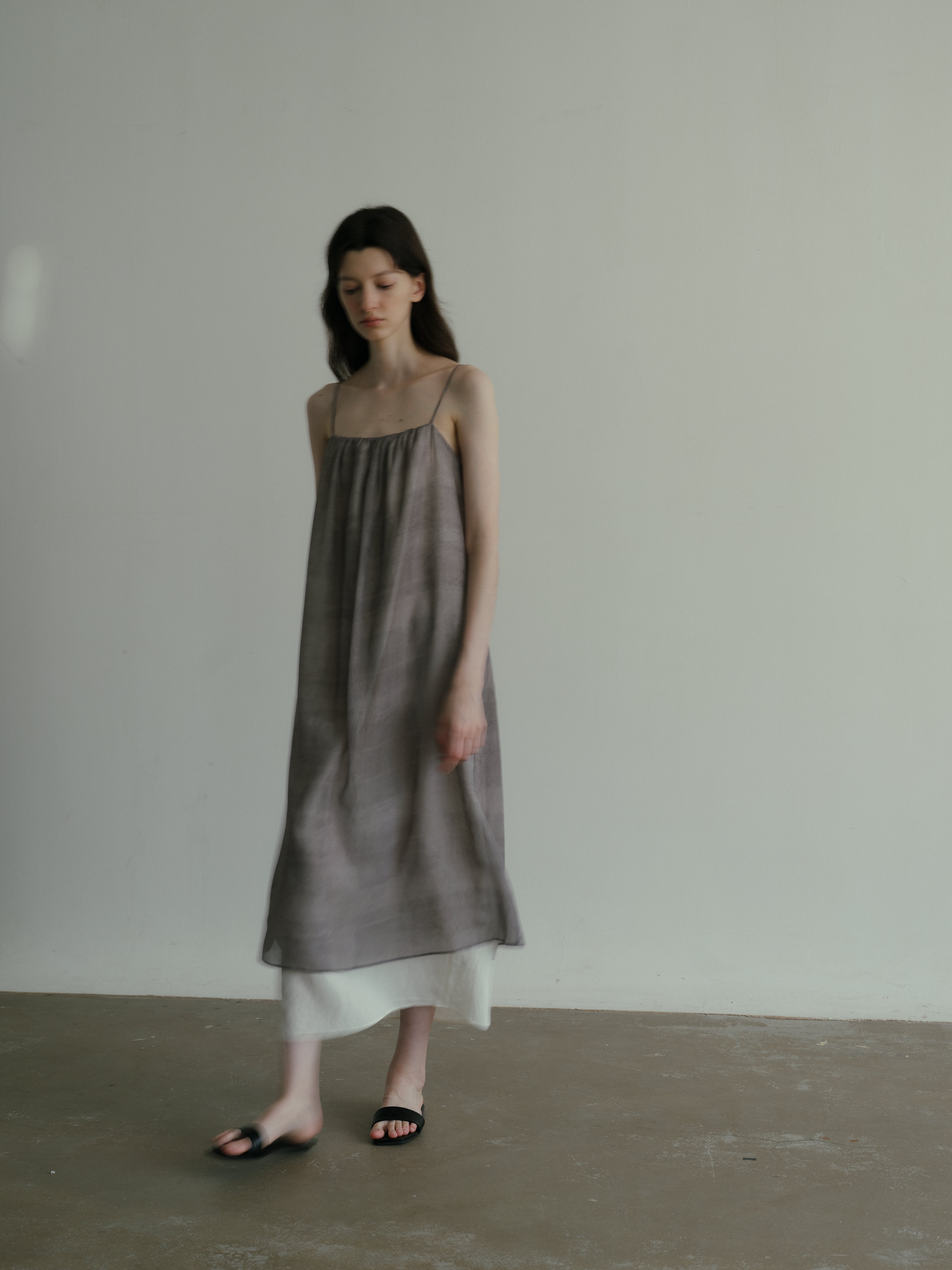 SS25 - Double suspender silk dress