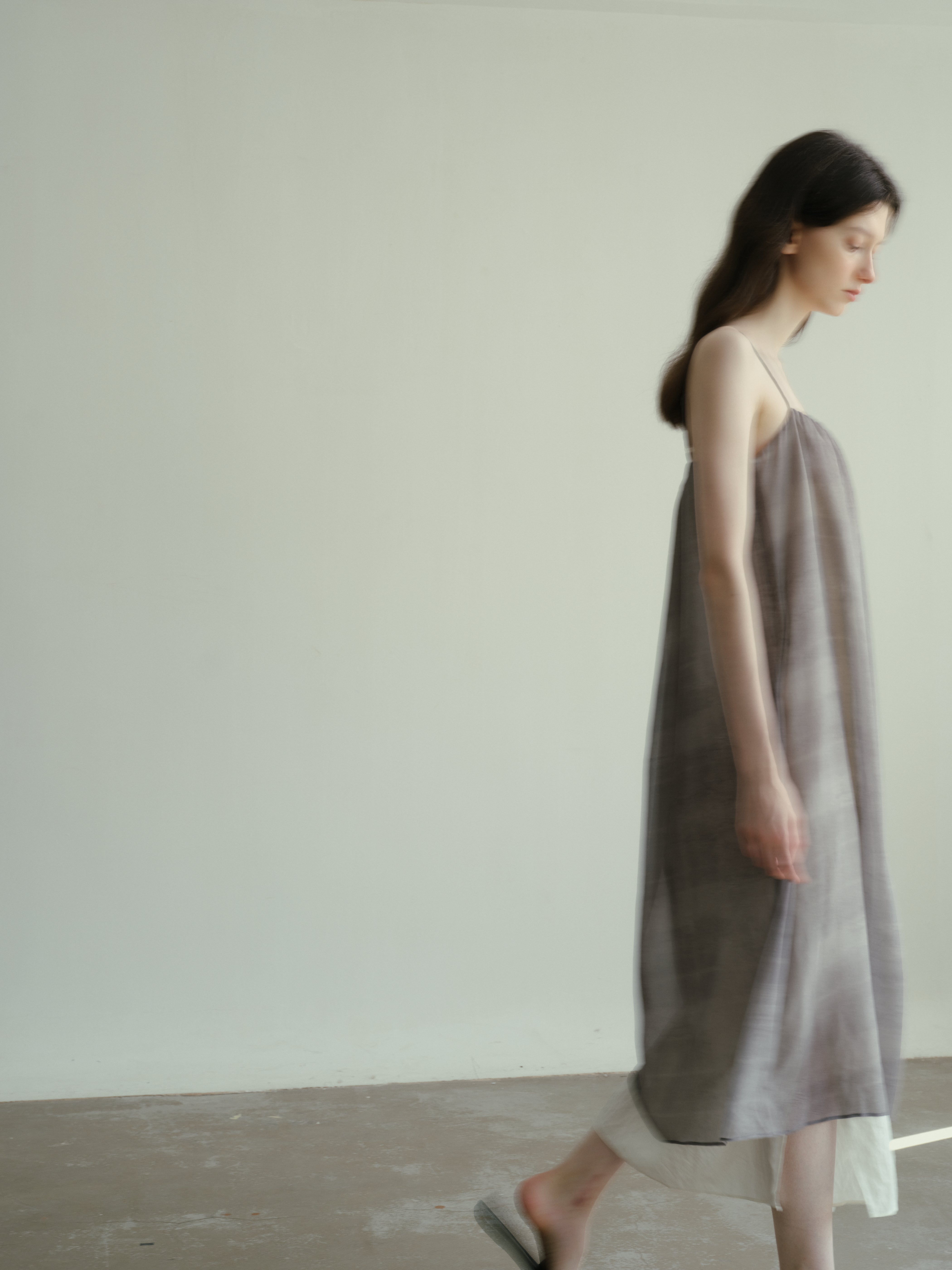 SS25 - Double suspender silk dress