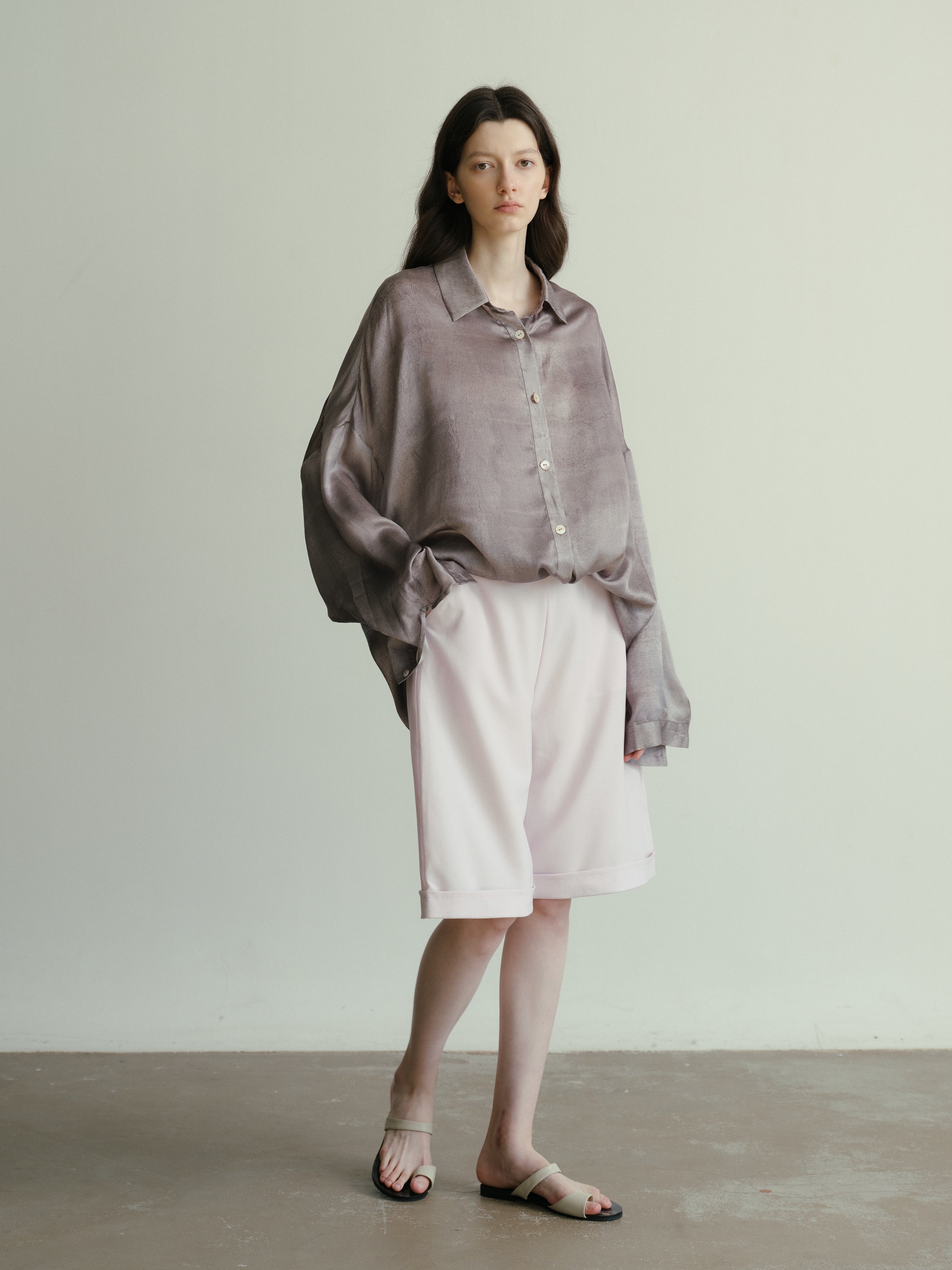 SS25 - Silk print lax shirt