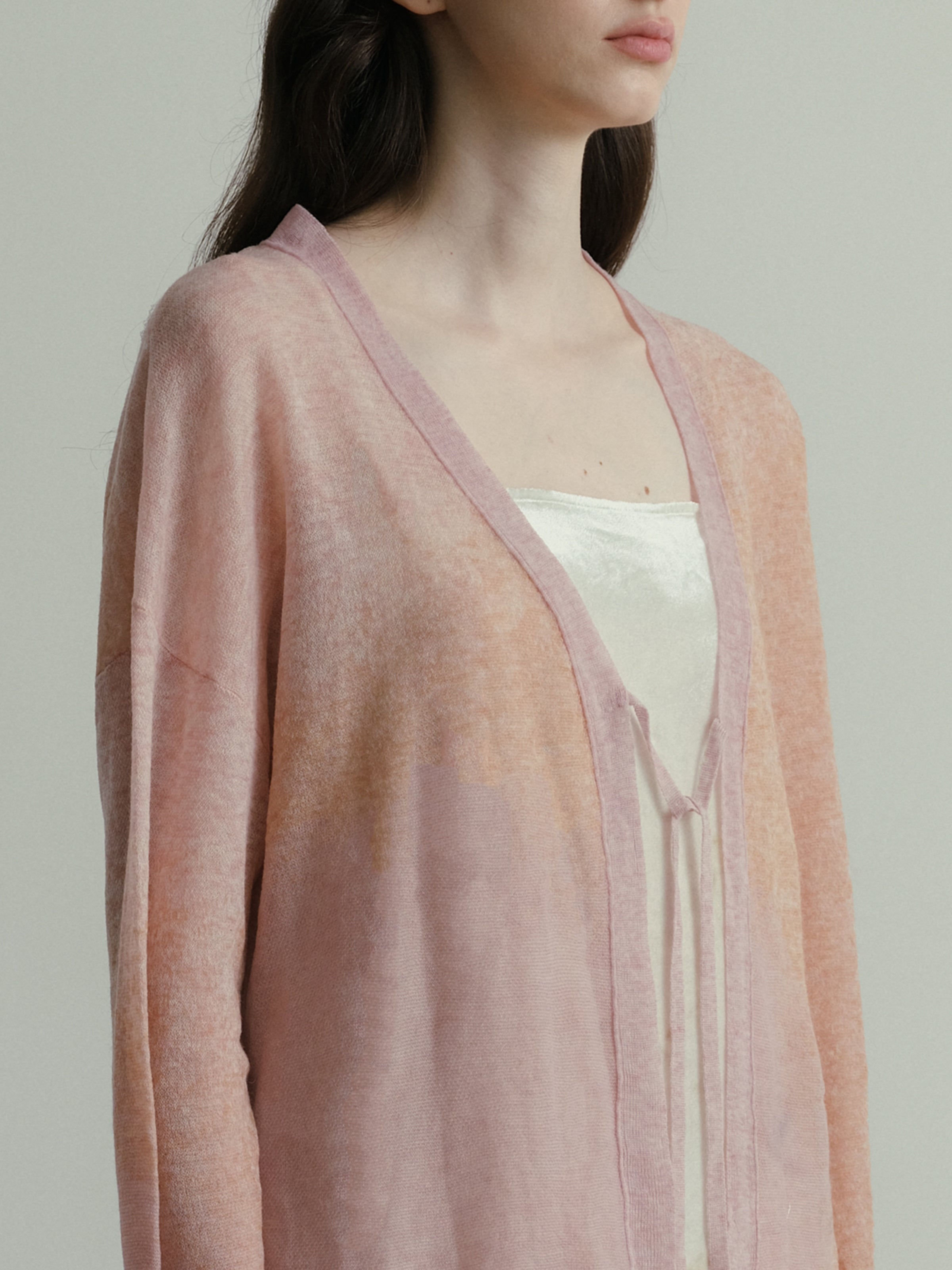 SS25-Water-soluble wool cardigan