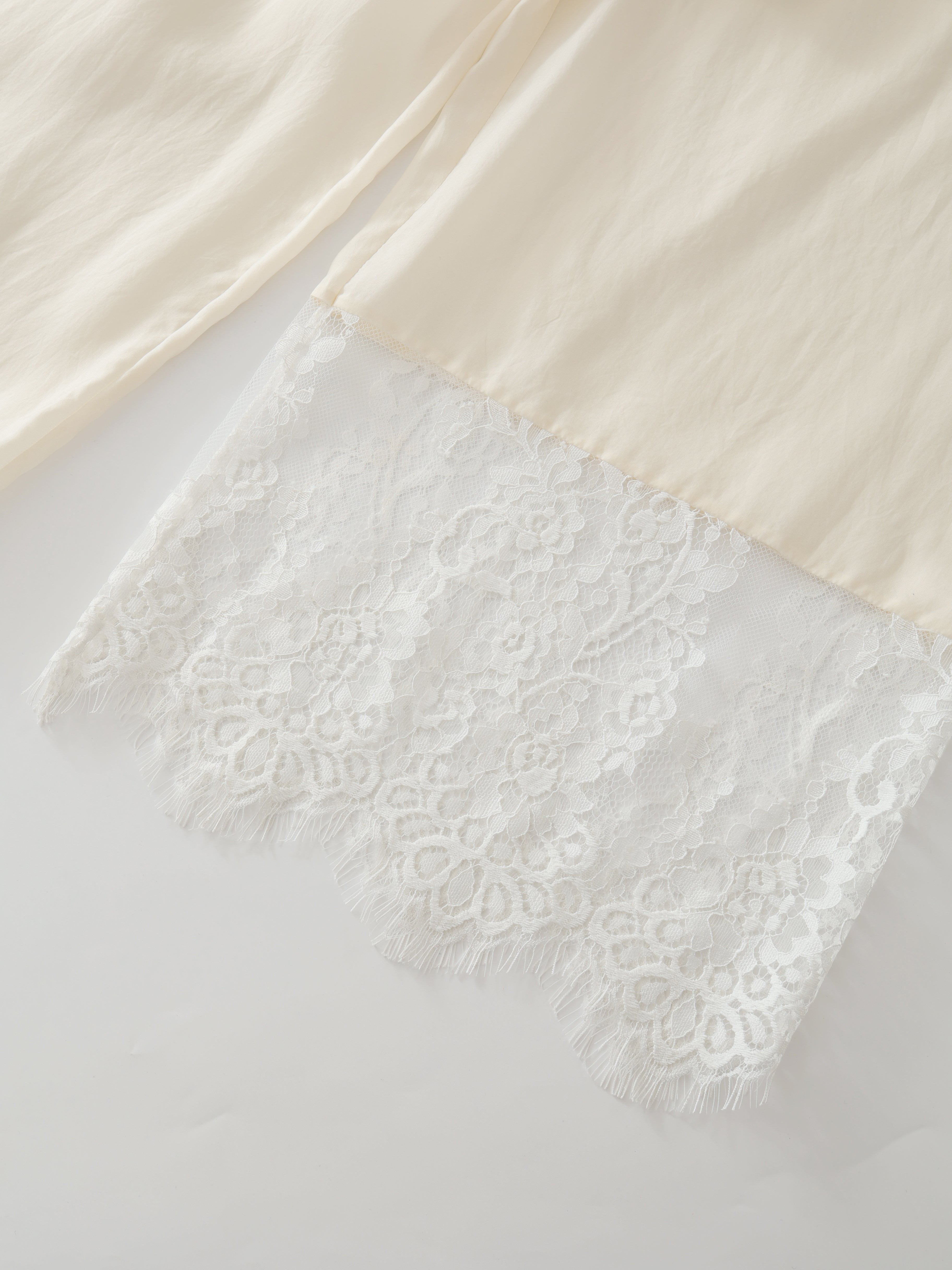 SS25 - Lace panelled lax trousers