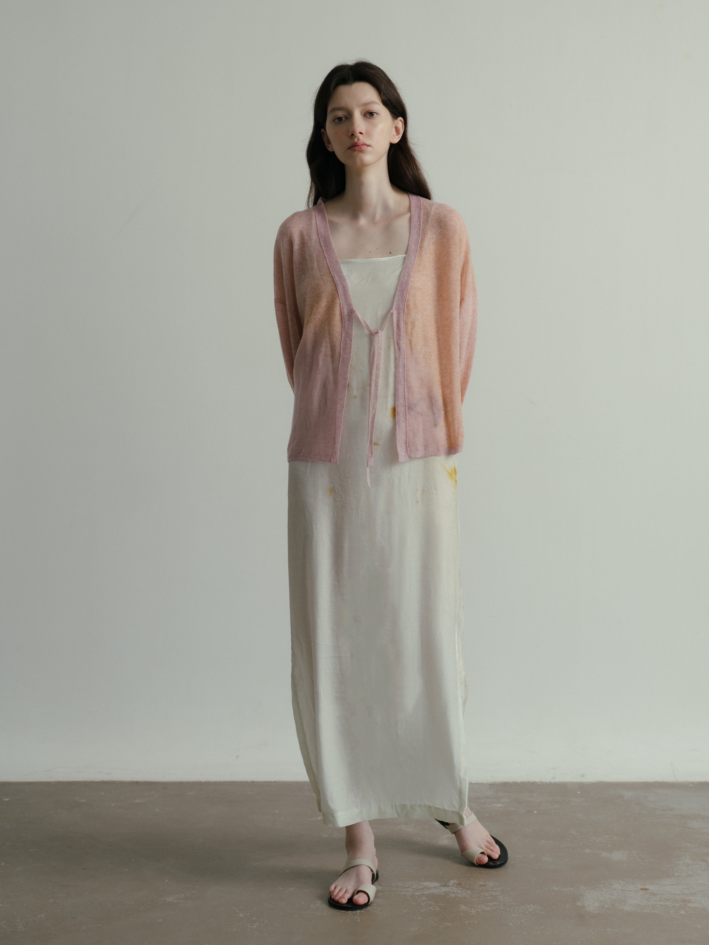 SS25-Water-soluble wool cardigan