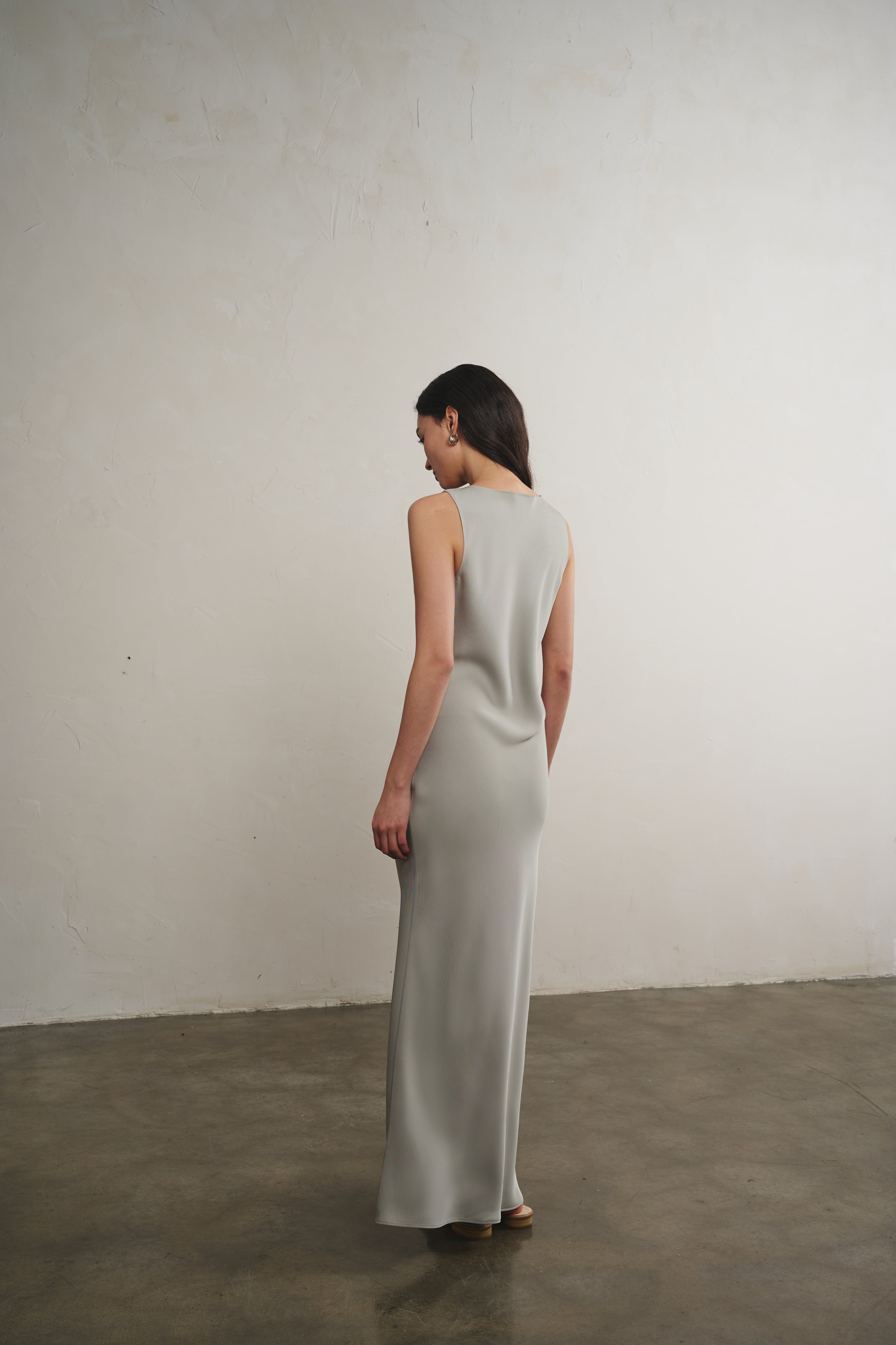 AW24 - Sleeveless Draped Slim-Fit Dress