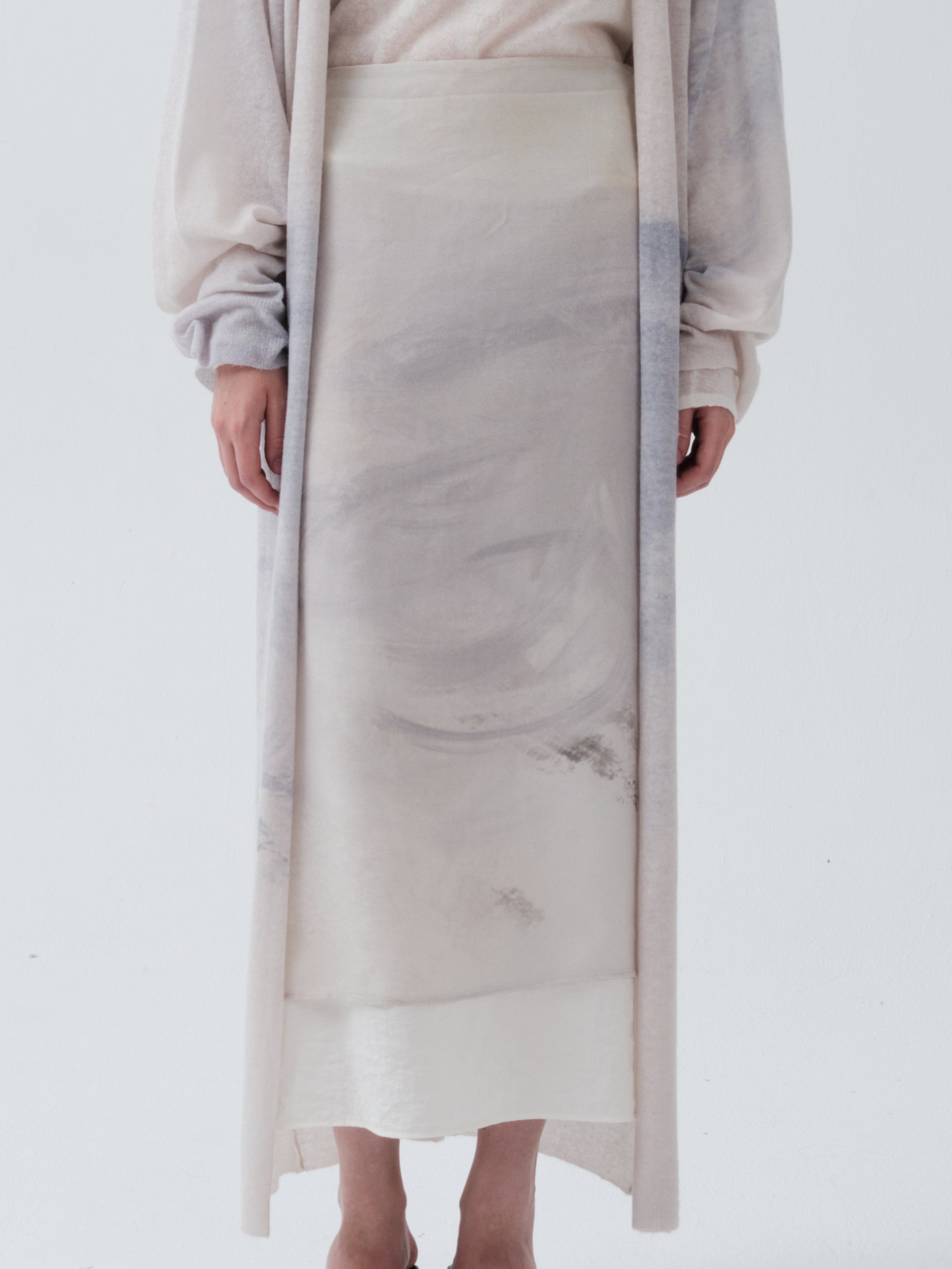 SS24 - Printed tulle double skirt