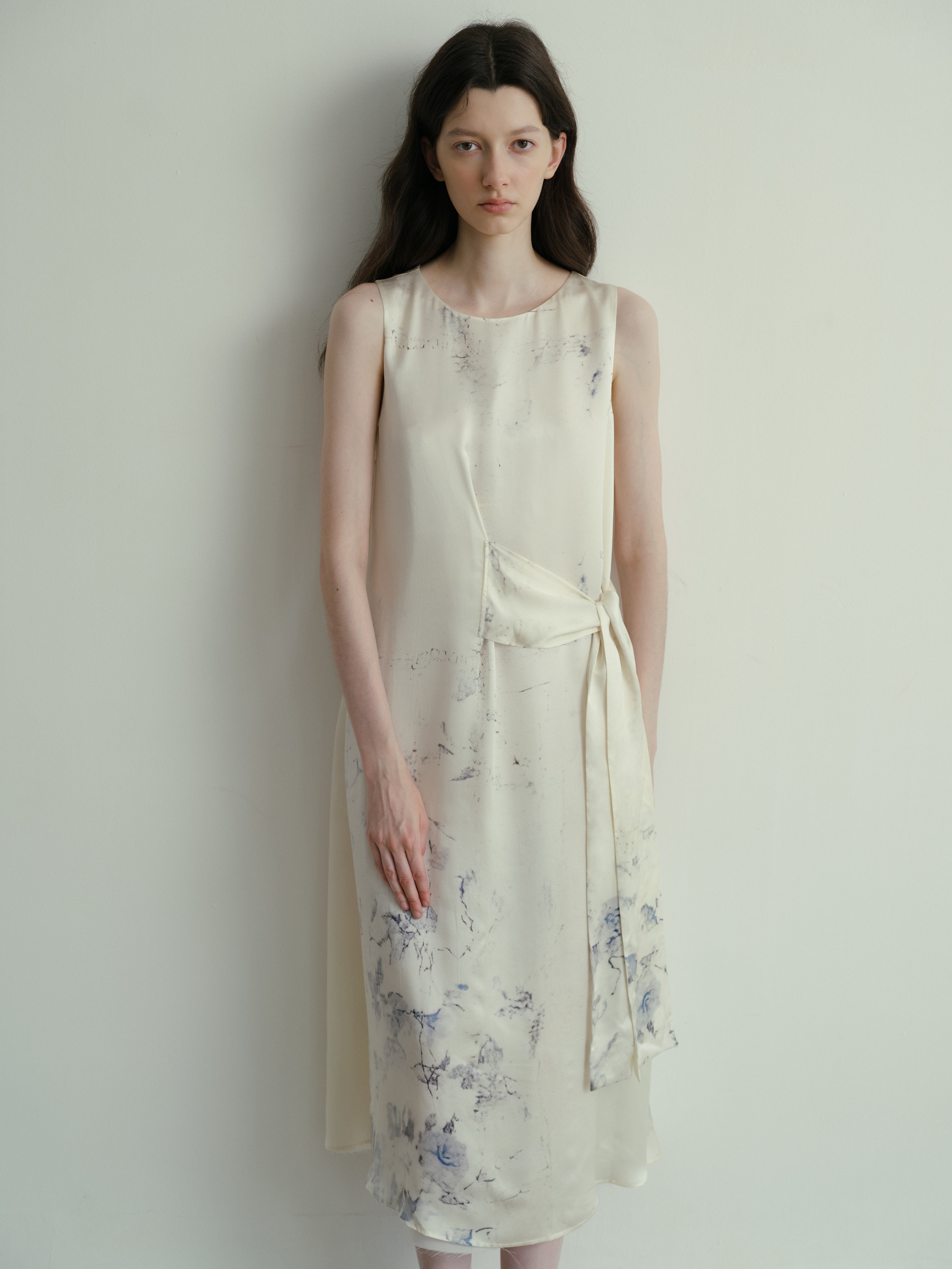 SS25 - Waist-tie vest dress