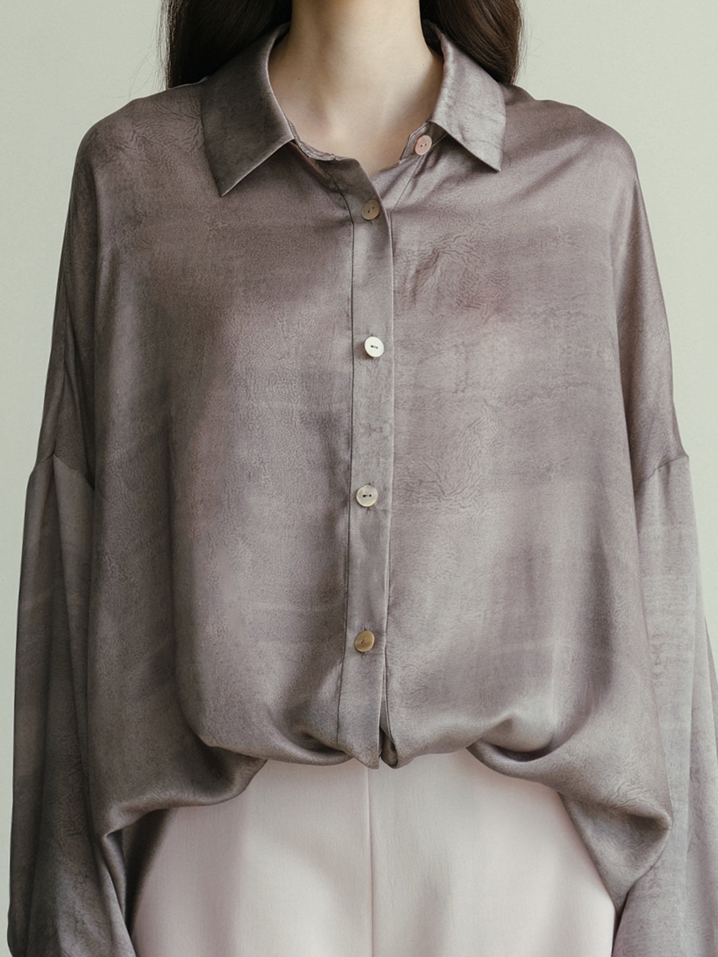 SS25 - Silk print lax shirt