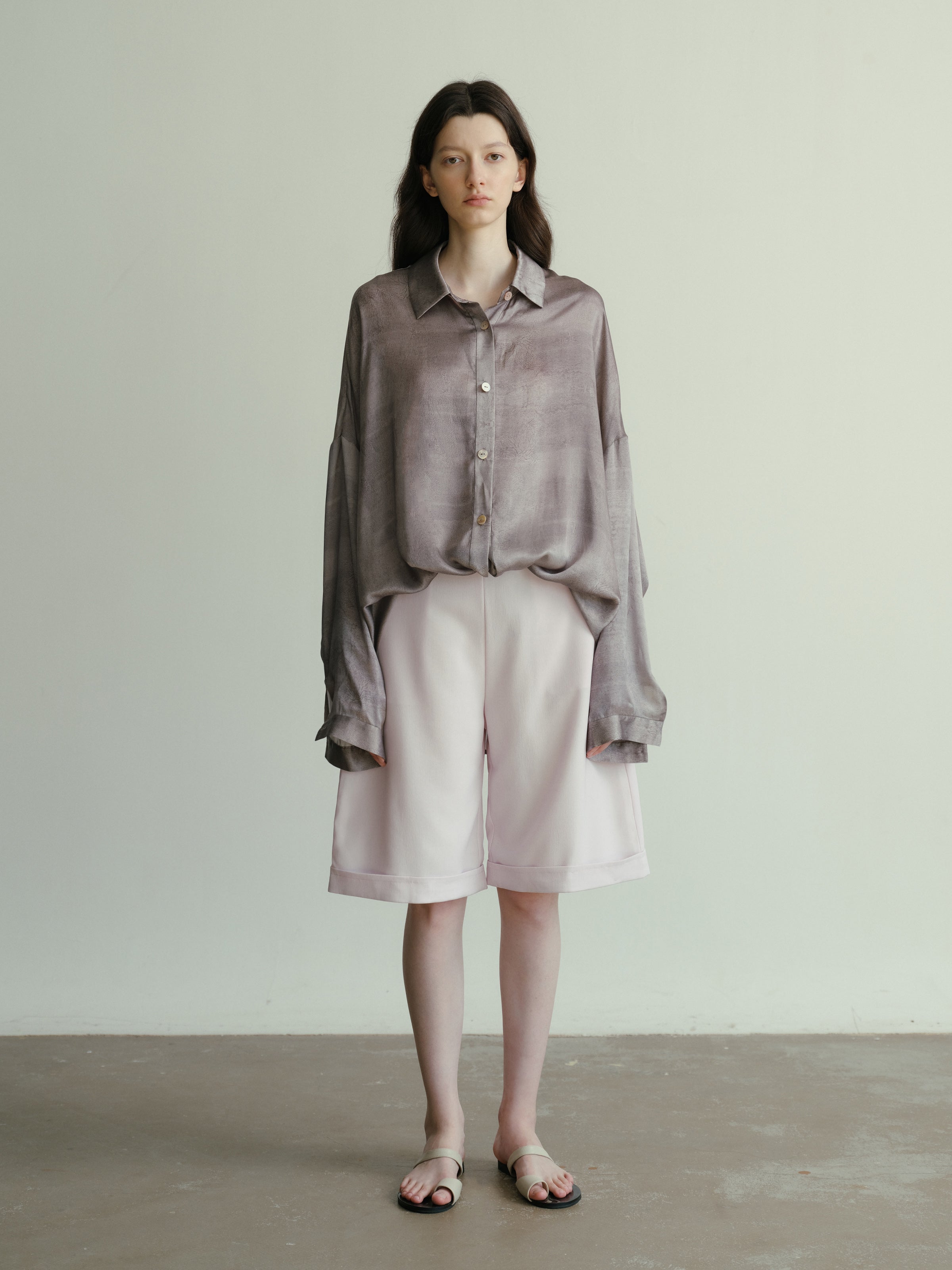 SS25 - Silk print lax shirt